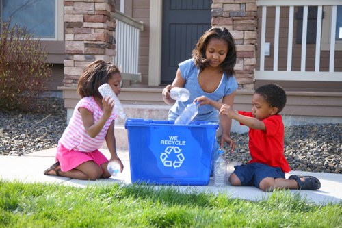 Different types of construction waste materials